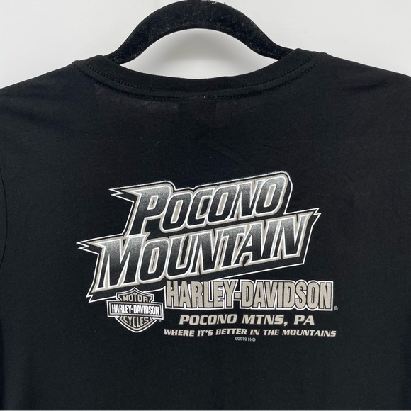 NEW Harley Davidson Women’s V-Neck Shirt 100% Cotton M - Picture 4 of 5